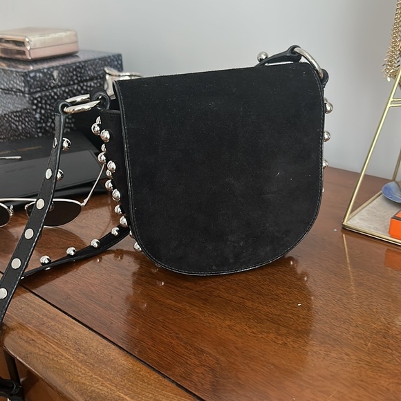 ALEXANDER WANG Mini Lia Suede Saddle Bag - Picture 3 of 10